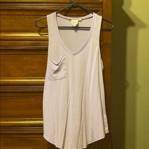 White crow purple tank